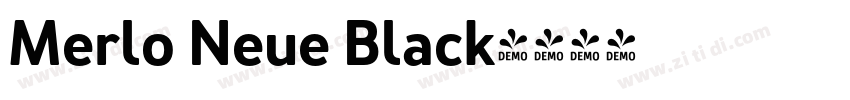 Merlo Neue Black字体转换